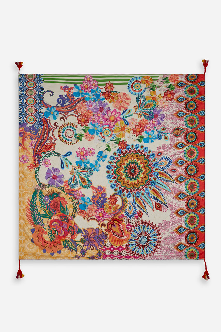 MAGNOLIA MAE SILK SCARF, , large image 1