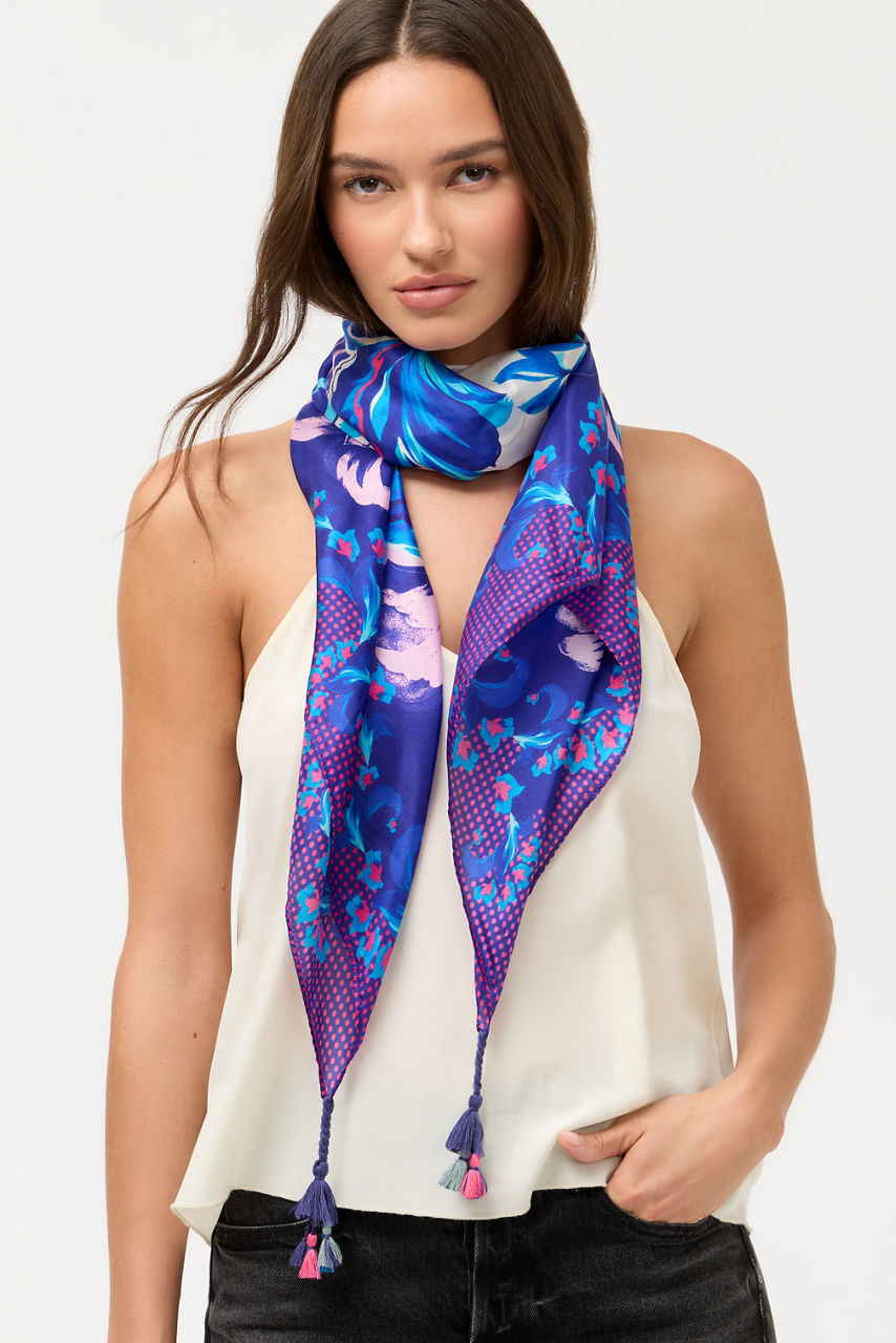 LIATRIS SILK SCARF, , large image 2