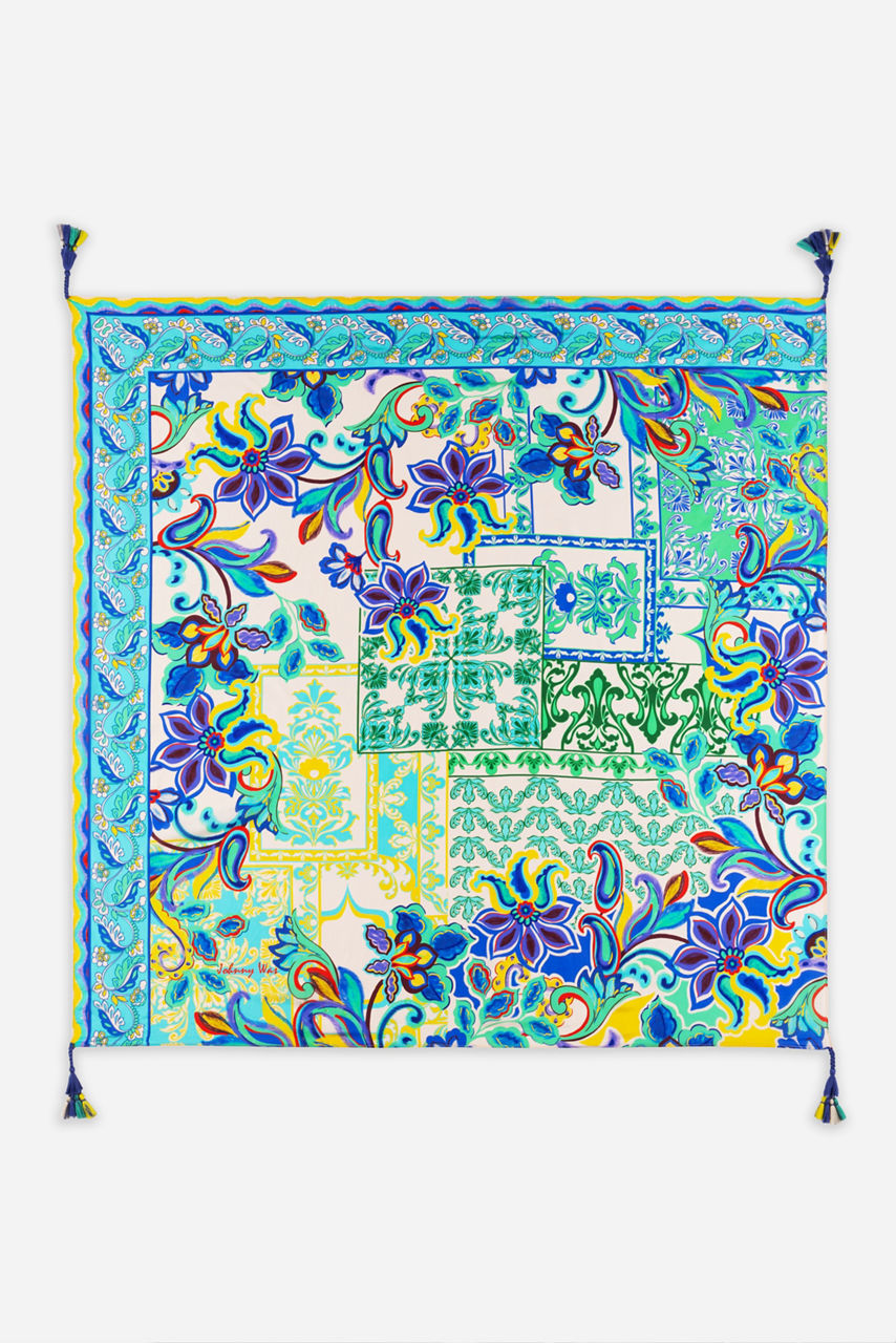 MICHELLE SILK SCARF, , large image 1