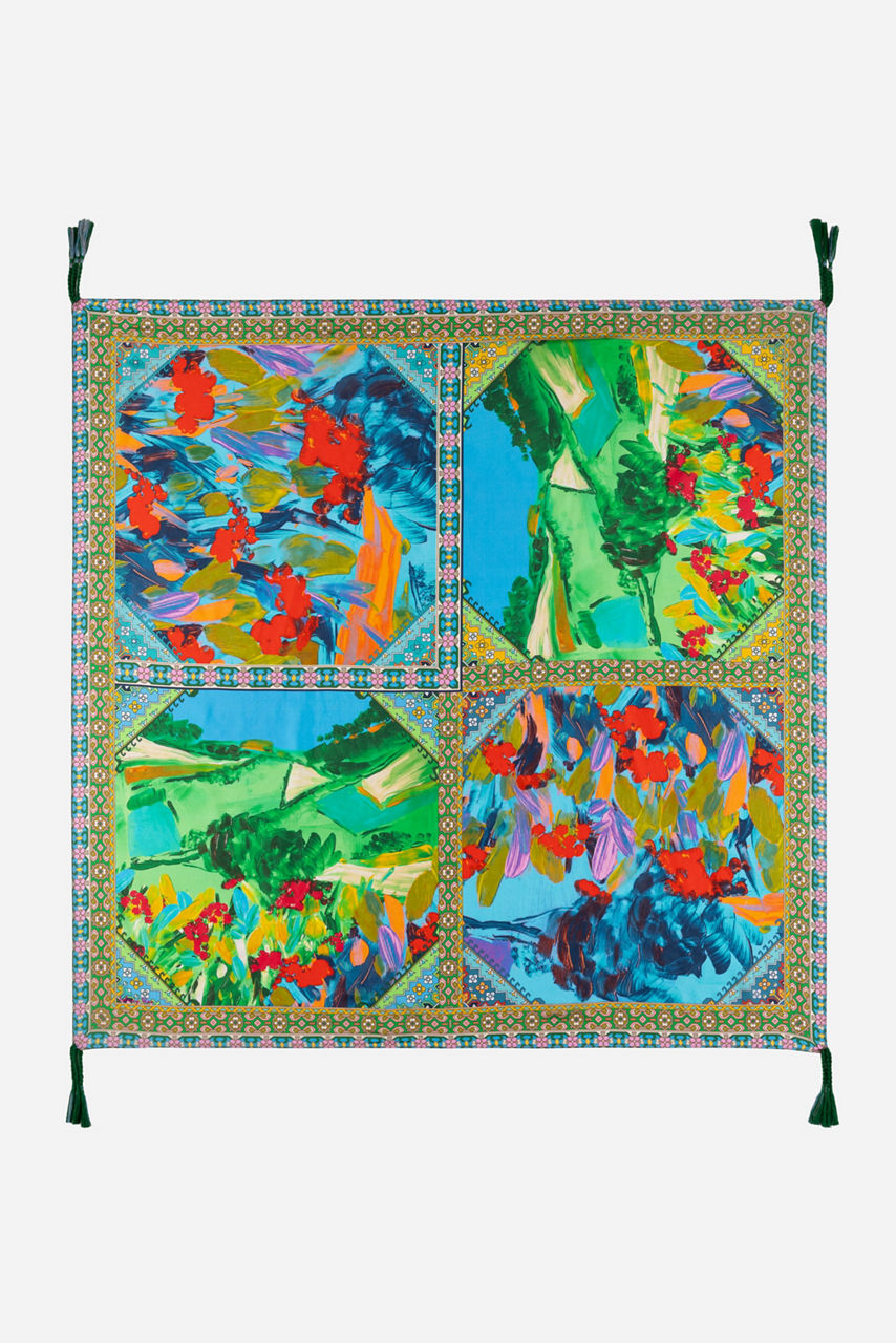 TORENIA SILK SCARF, , large image 1