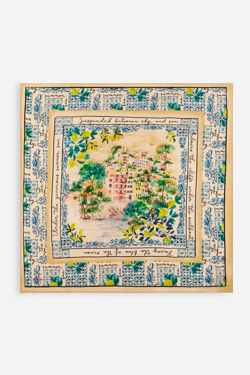 OLYMPE SILK SCARF, , large image 1