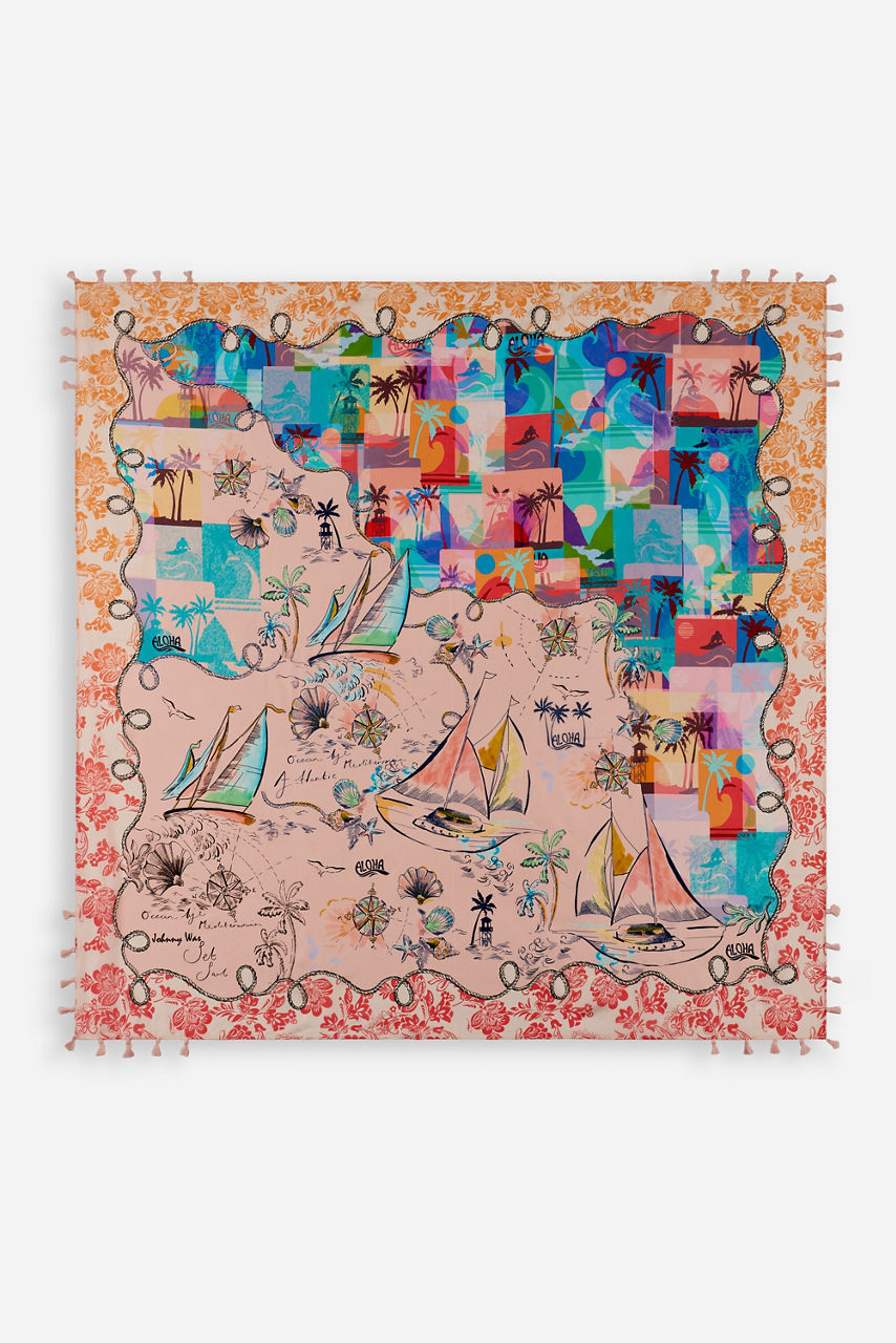MARINA SILK SCARF, , large image 1