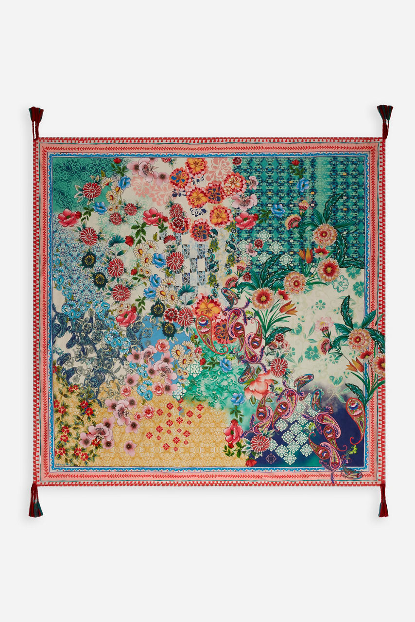 CARLINA MEDIUM SILK SCARF, , large image 1