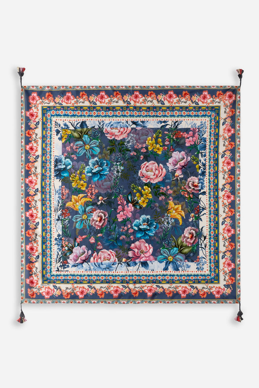 MARGERY MEDIUM SILK SCARF, , large image 1