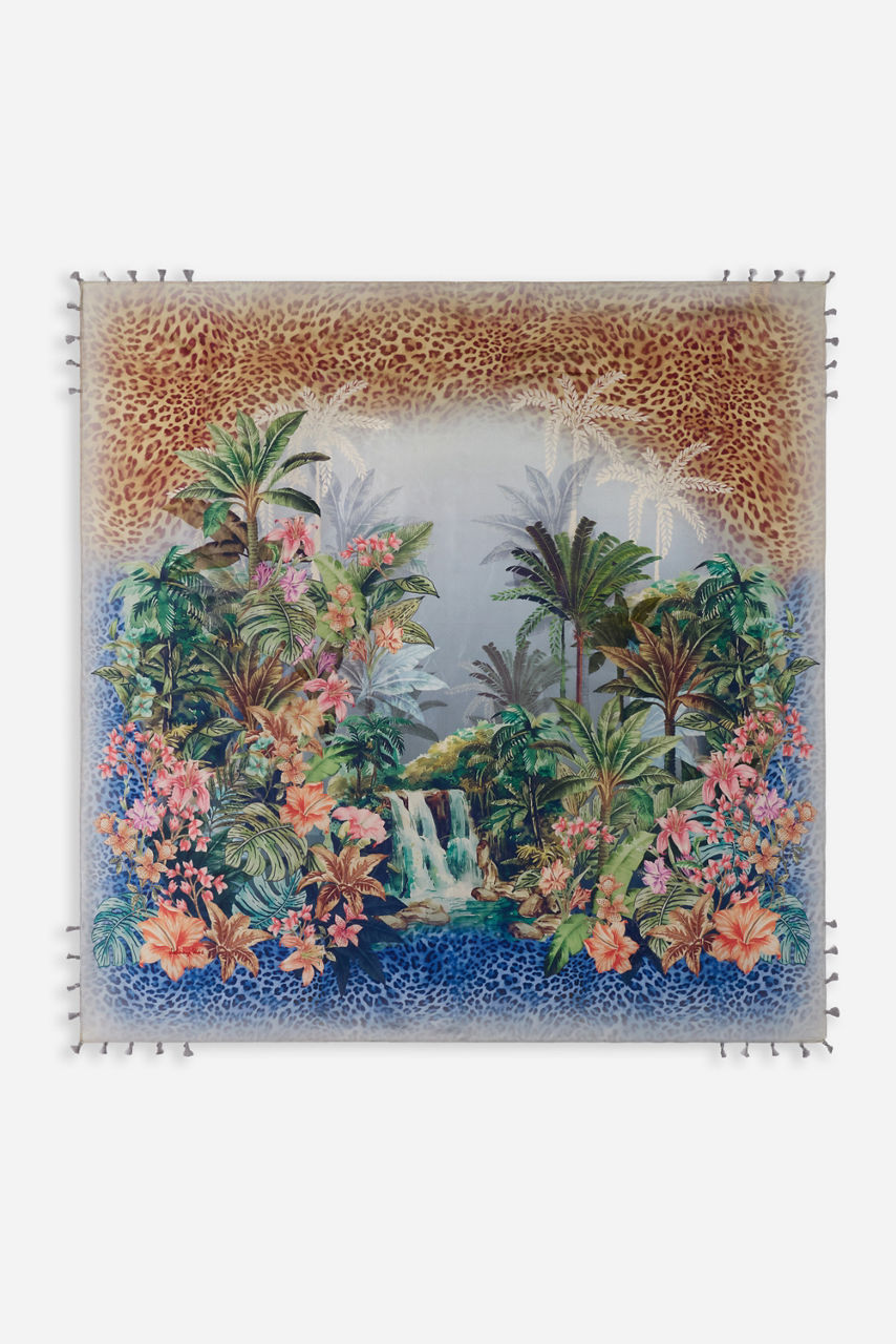 MEGHANN SILK SCARF, , large image 1