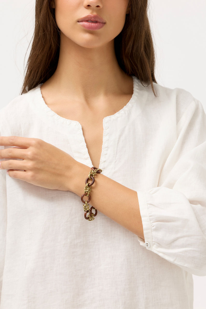 WOOD LINK BRACELET, , large image 3