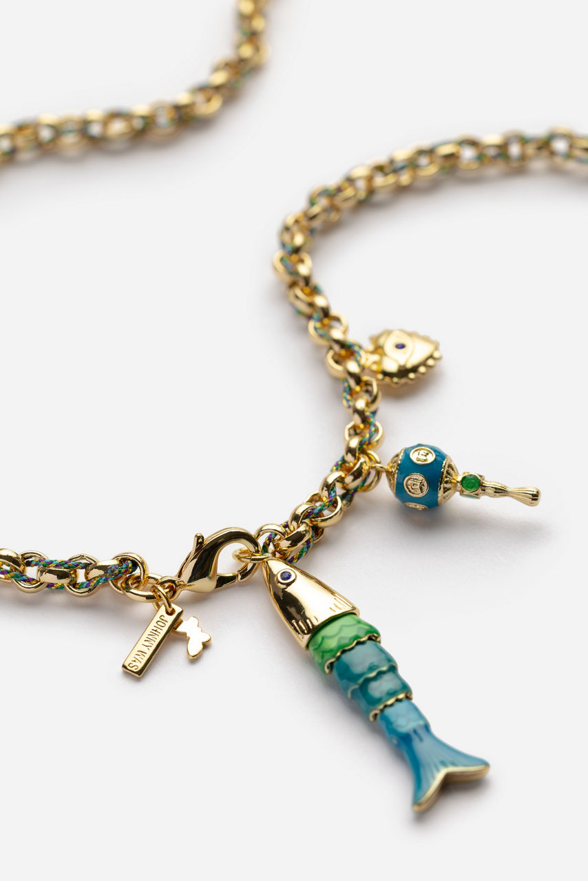 FOUR CHARM NECKLACE, , large image 3