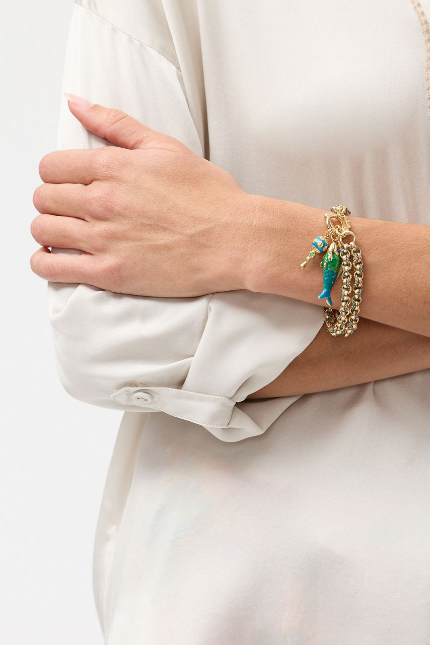 DOUBLE NOVELTY ROPE CHAIN BRACELET, , large image 4