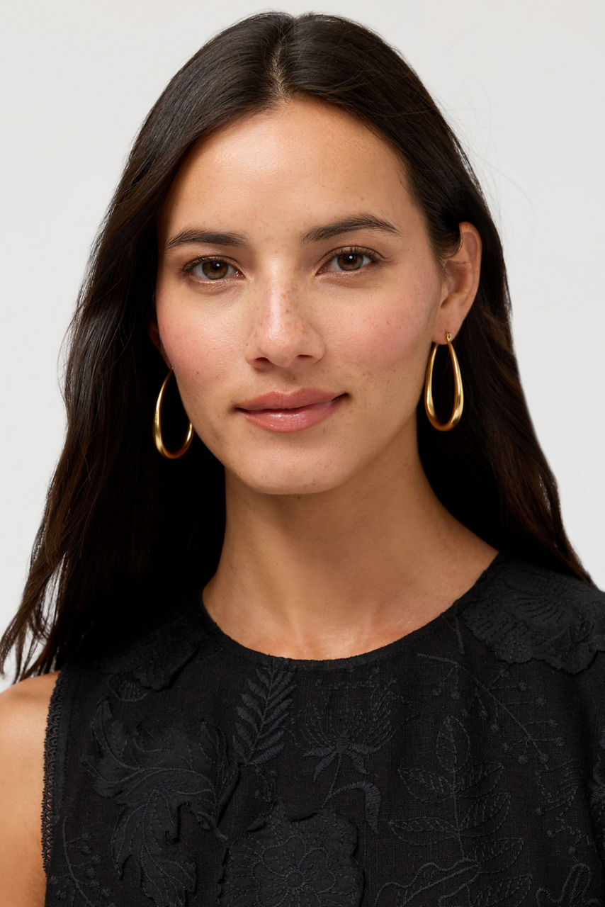 TEAR DROP HOOP EARRING, , large image 3