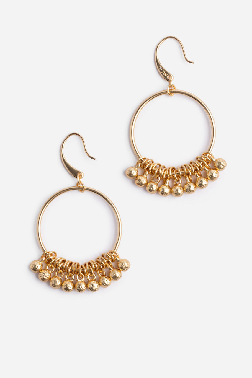 HOOP EARRINGS WITH FLOATING RINGS, , large image 1