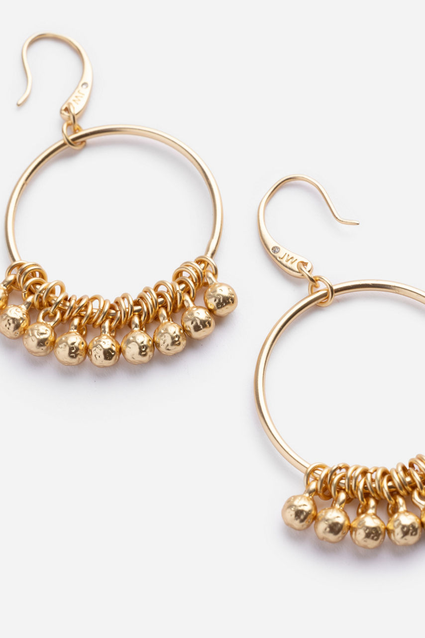 HOOP EARRINGS WITH FLOATING RINGS, , large image 2