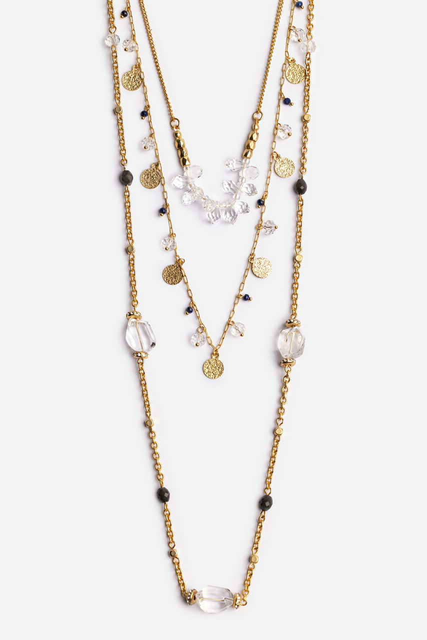 TWO STRAND MULTI BEAD NECKLACE, , large image 1