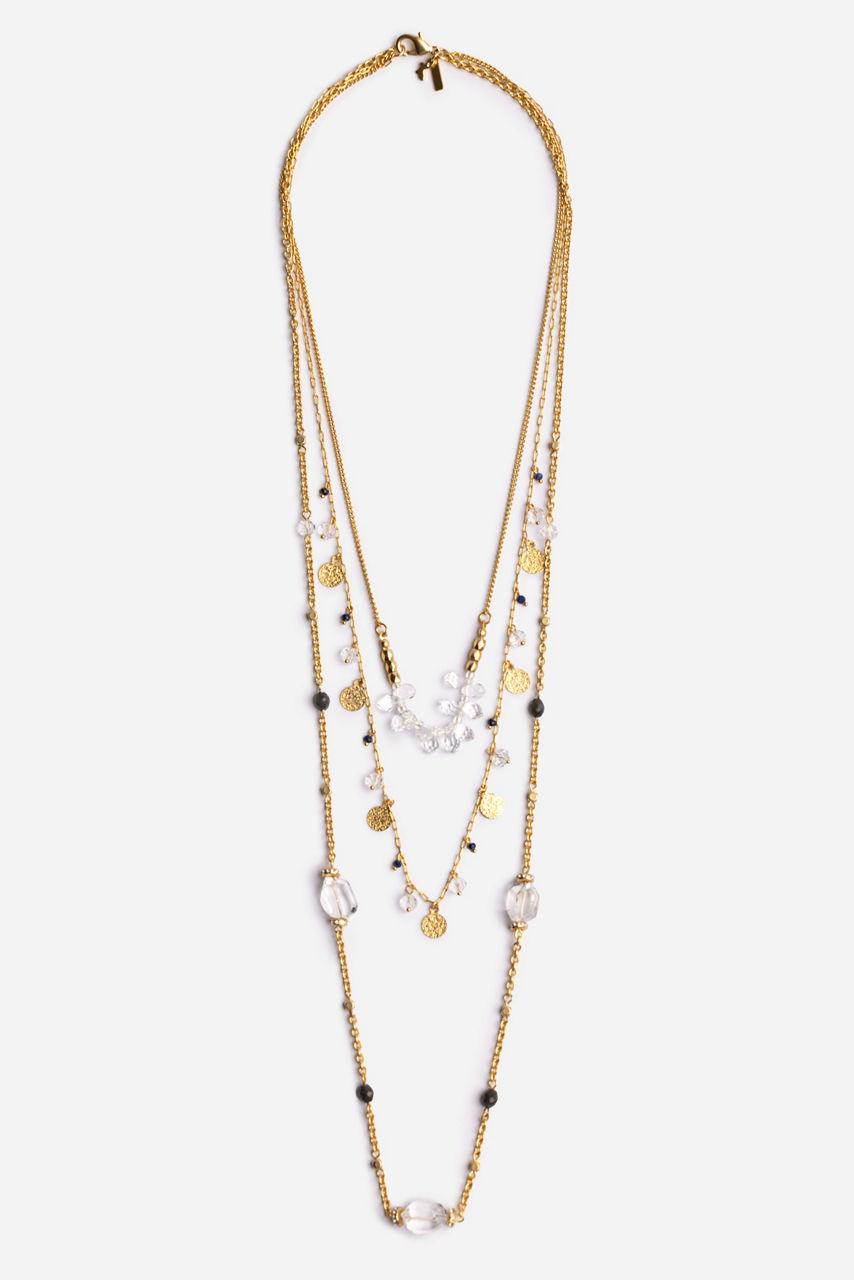 TWO STRAND MULTI BEAD NECKLACE, , large image 2