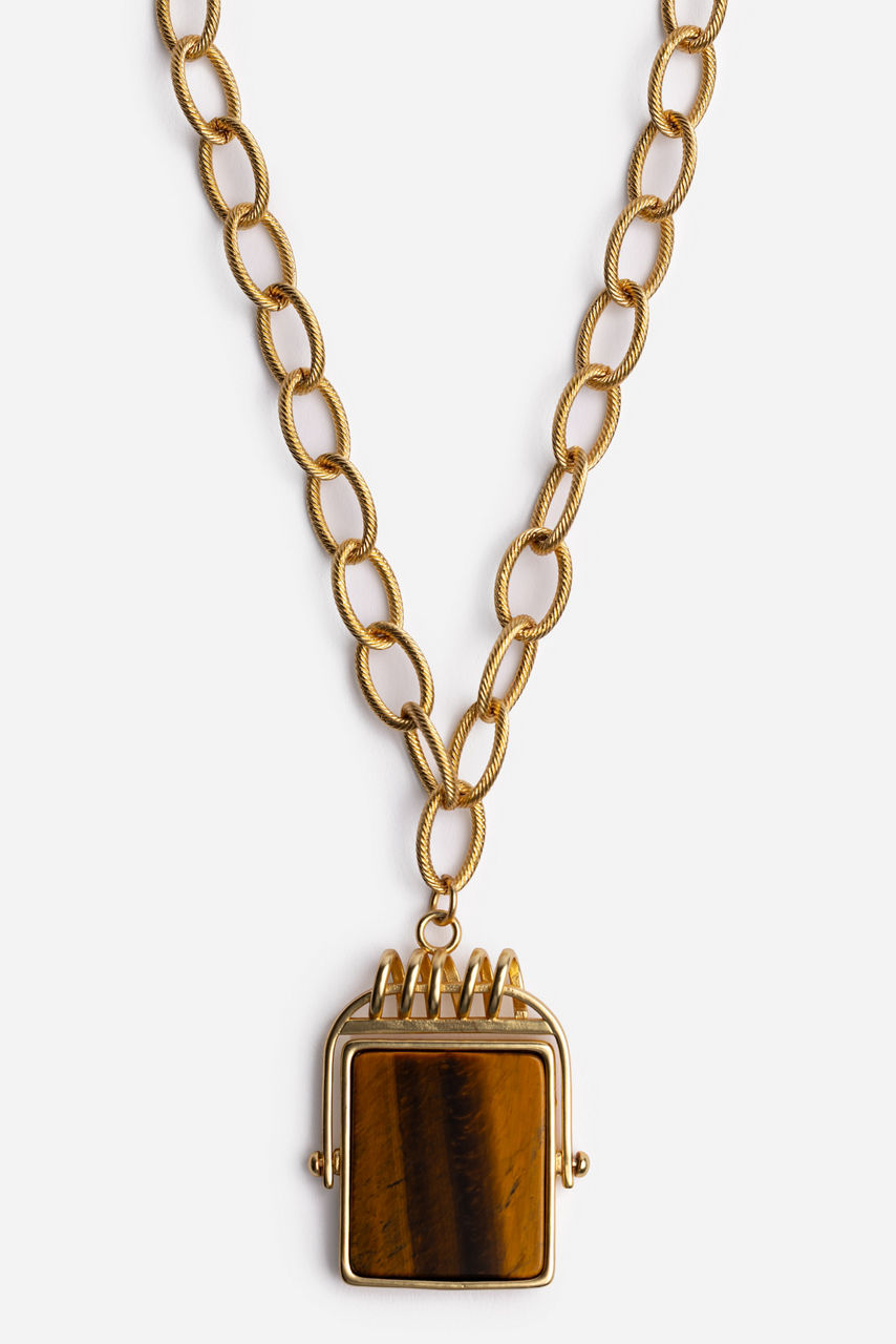 SEMIPRECIOUS PENDANT NECKLACE, , large image 1