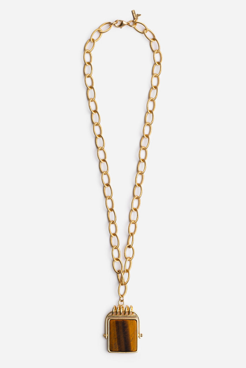 SEMIPRECIOUS PENDANT NECKLACE, , large image 2