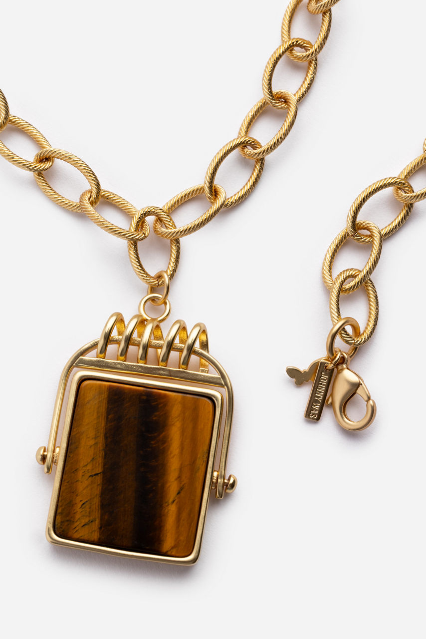 SEMIPRECIOUS PENDANT NECKLACE, , large image 3
