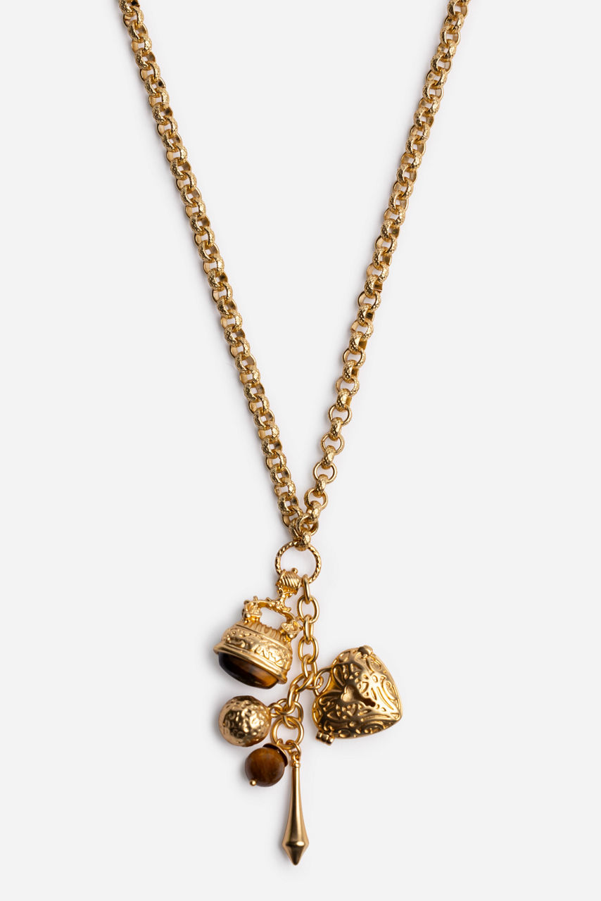 FIVE CHARM NECKLACE, , large image 1