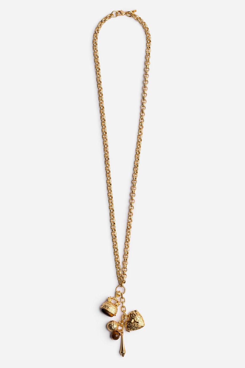 FIVE CHARM NECKLACE, , large image 2