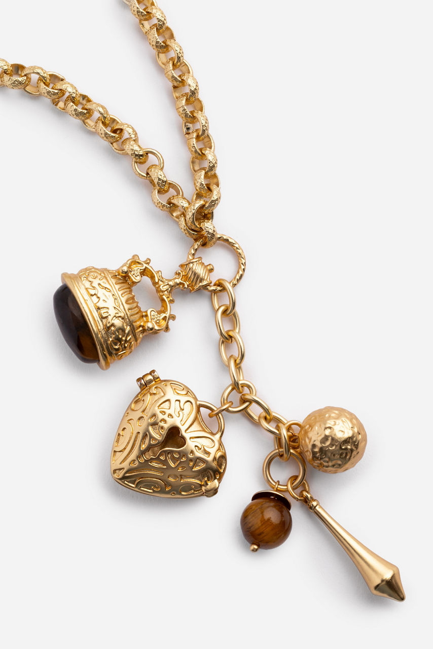 FIVE CHARM NECKLACE, , large image 3