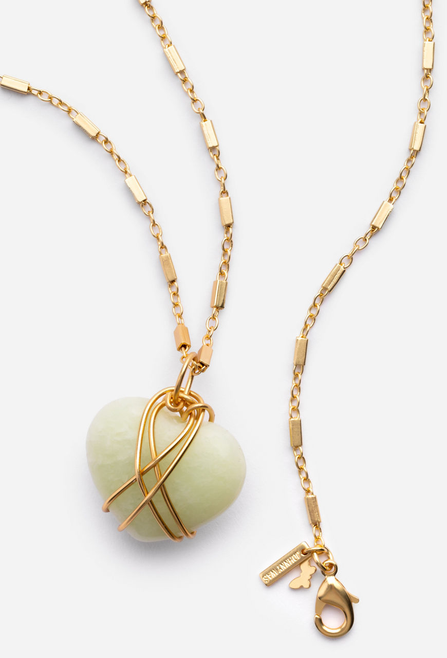 WIRE WRAPPED HEART PENDANT NECKLACE, , large image 3