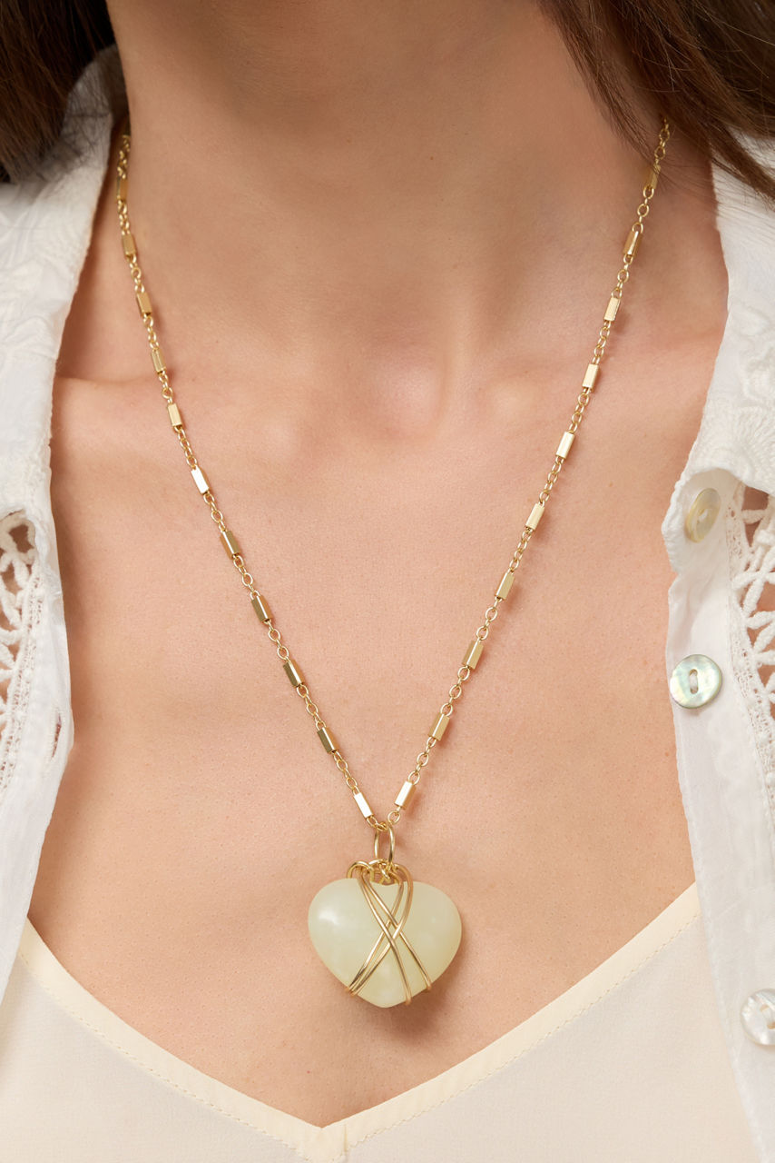 WIRE WRAPPED HEART PENDANT NECKLACE, , large image 4