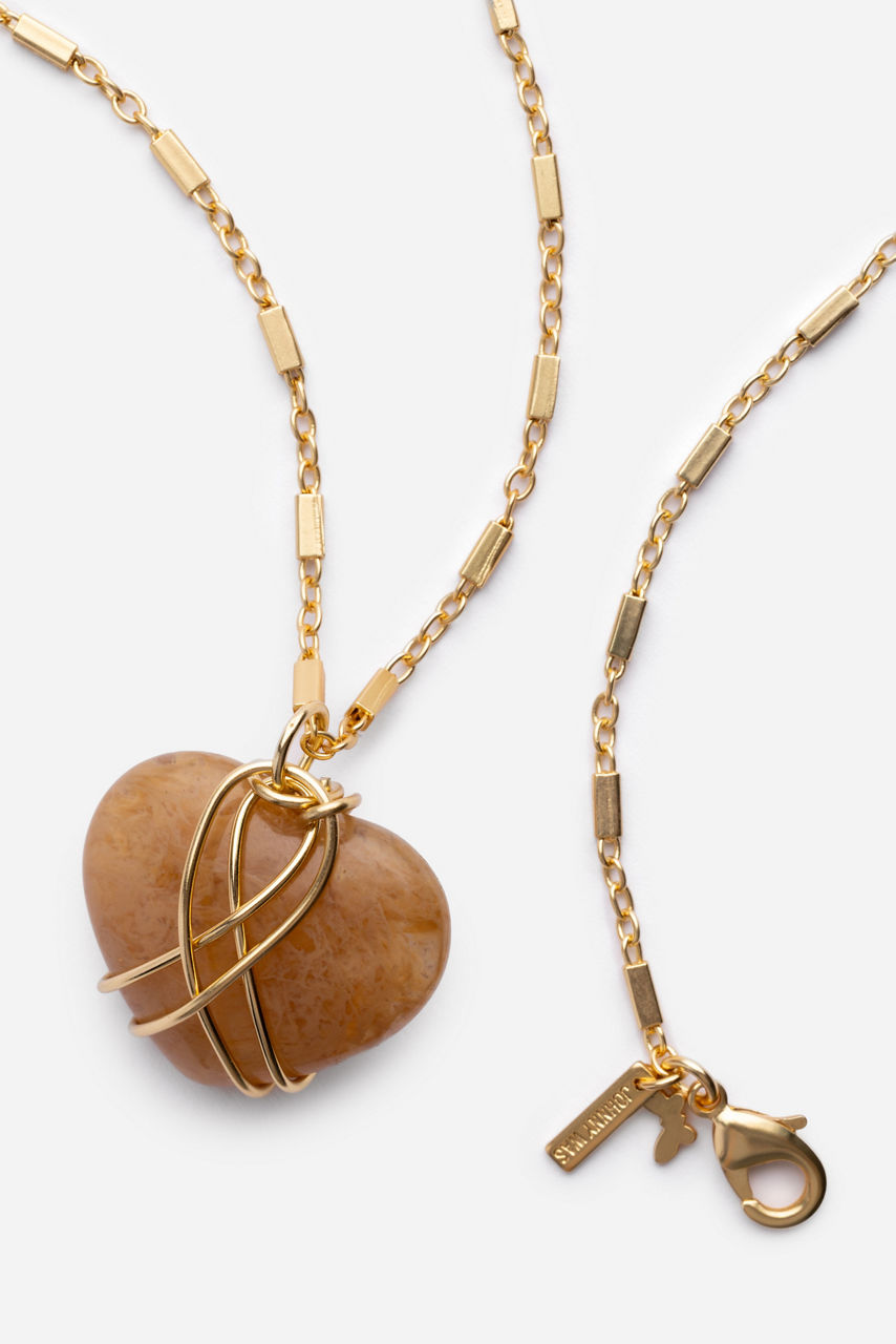 WIRE WRAPPED HEART PENDANT NECKLACE, , large image 3