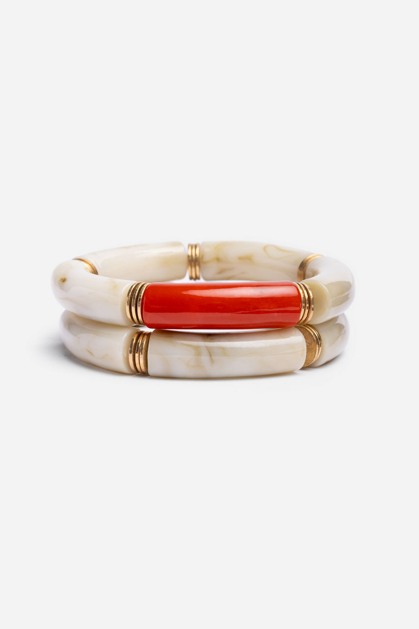RESIN STRETCH BRACELET SET, , large image 1
