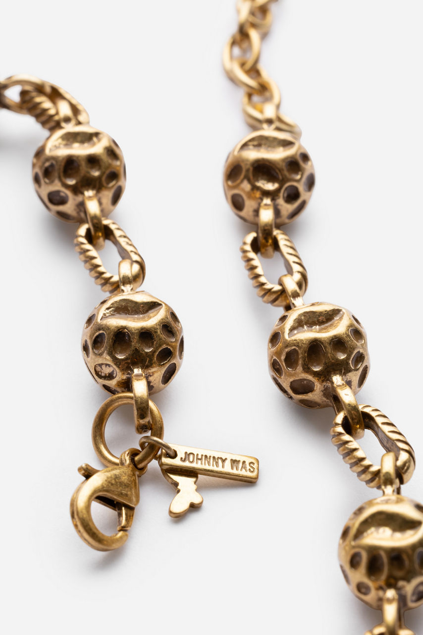 HAMMERED BEAD NECKLACE, , large image 2
