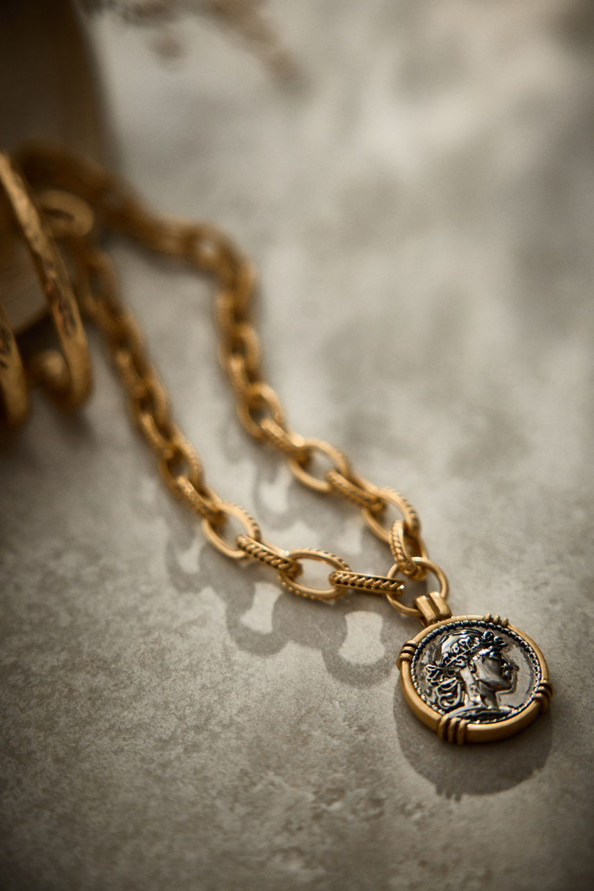 TWO-TONE COIN PENDANT CHAIN, , large image 4