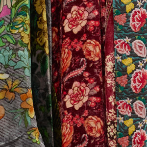 ONE OF A KIND VELVET KIMONO, , swatch