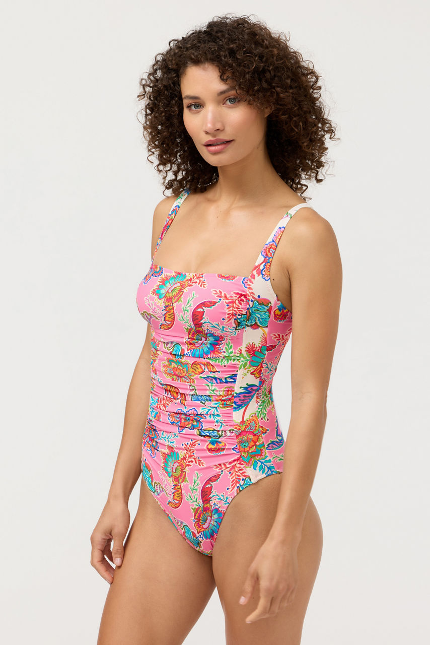 MARILYN RUCHED ONE PIECE, , large image 1