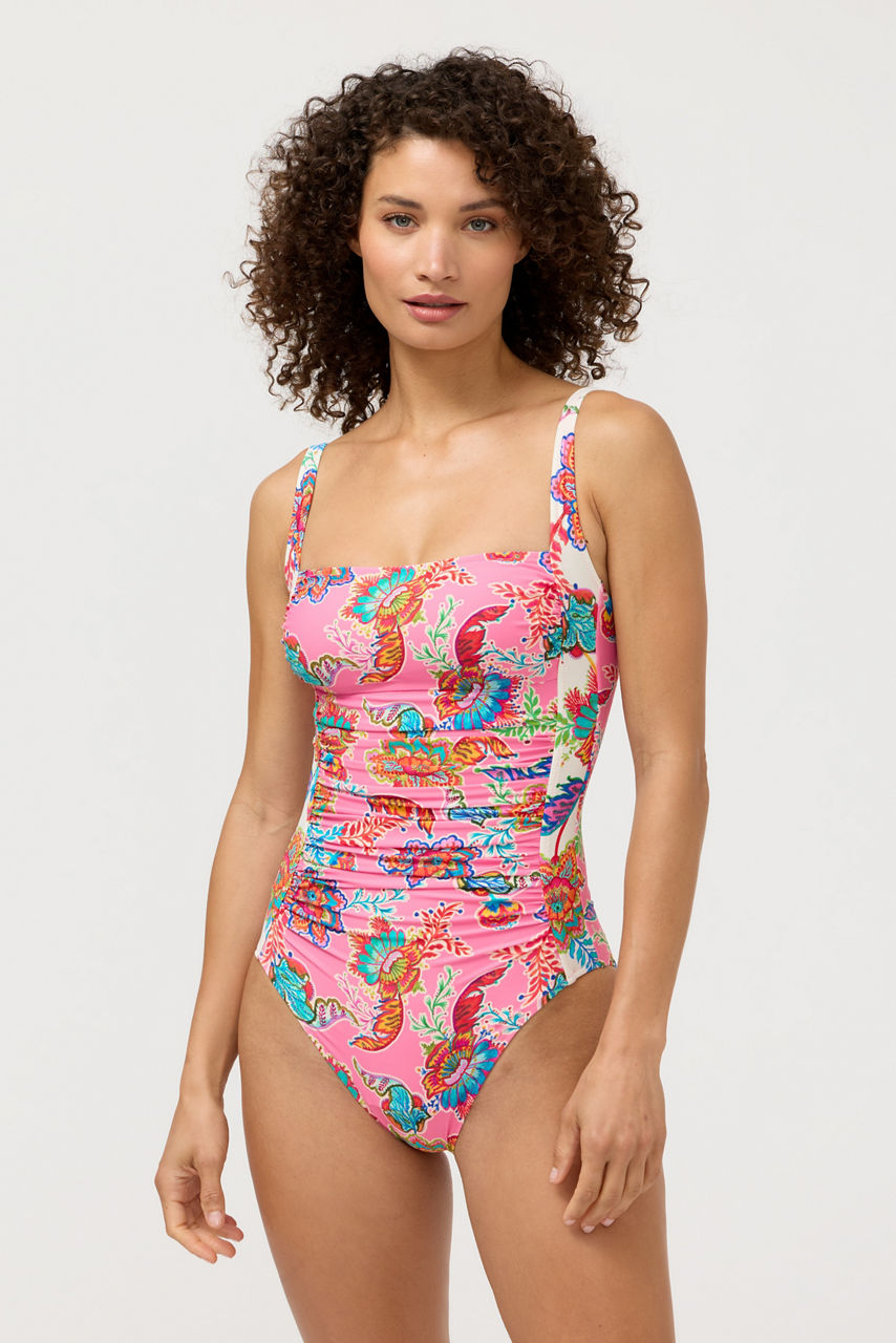 MARILYN RUCHED ONE PIECE, , large image 2