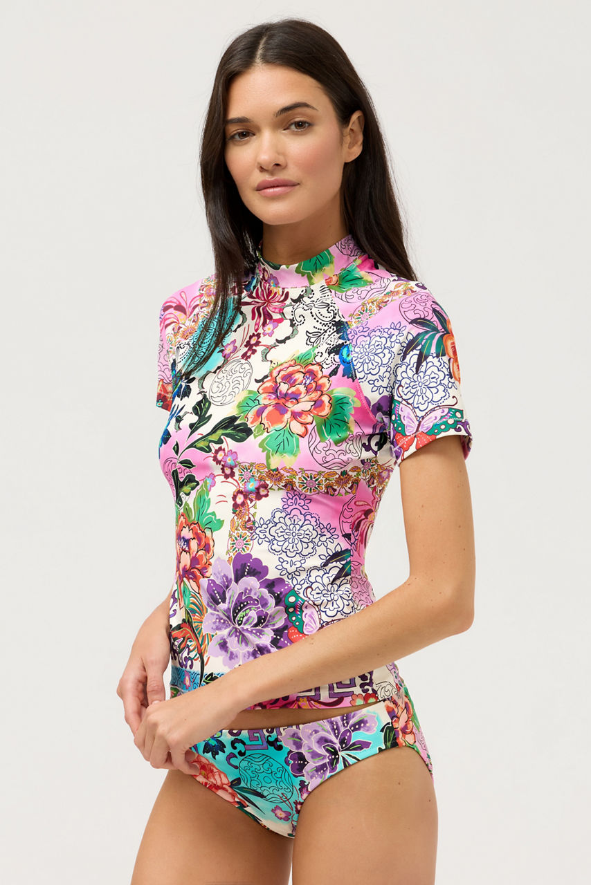 ROSEUM SHORT SLEEVE SURF SHIRT, , large image 2