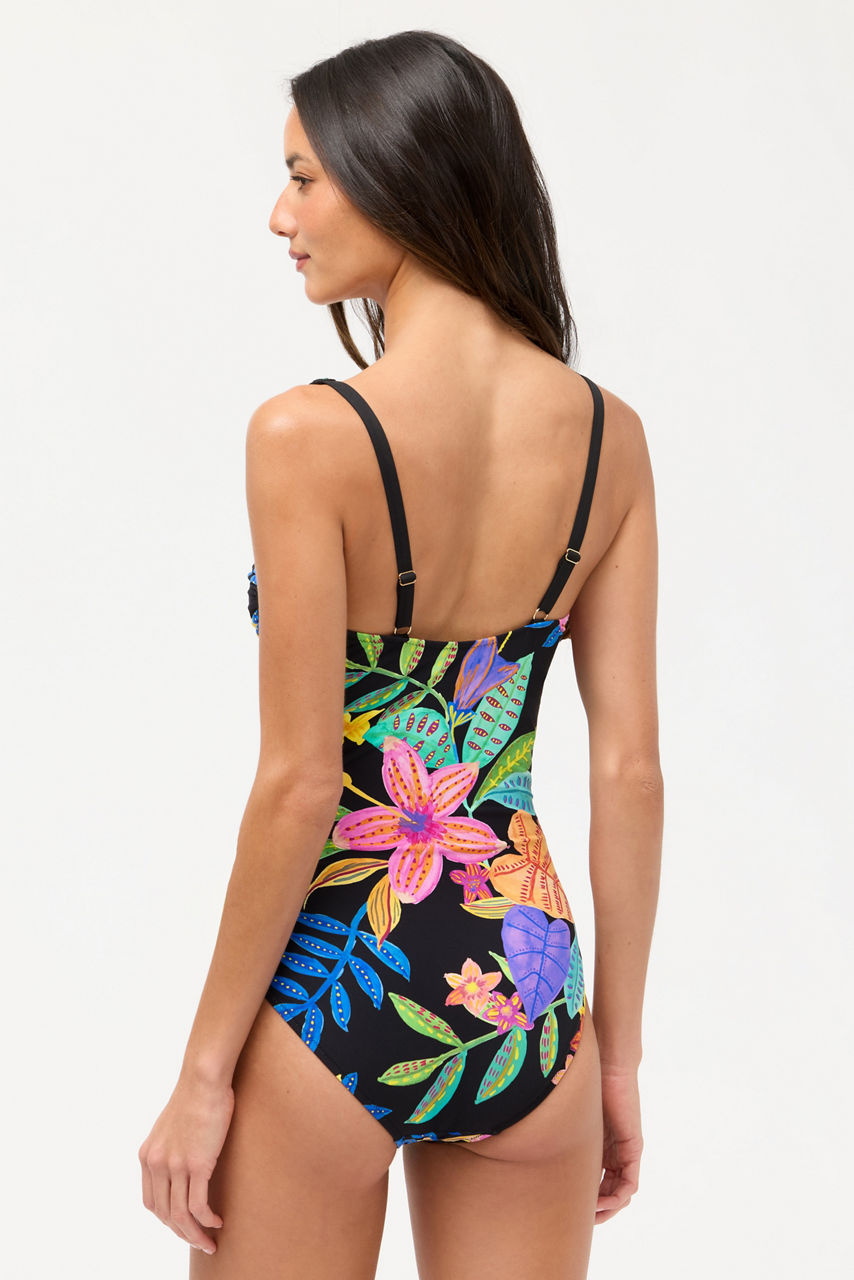 MARILYN RUCHED ONE PIECE, , large image 3