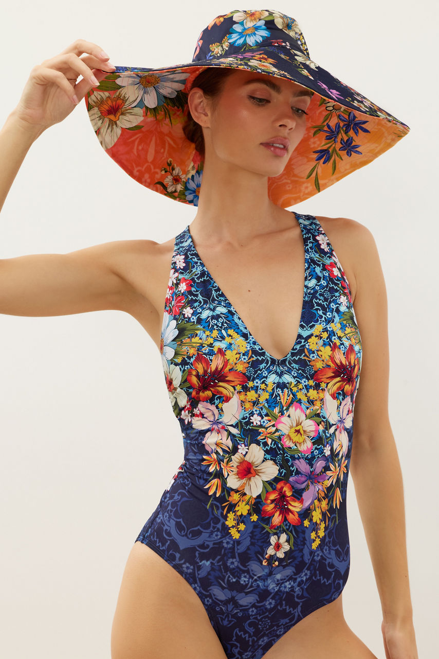 IMOGEN OMBRE REVERSIBLE BEACH HAT, , large image 1