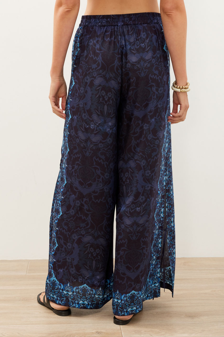 IMOGEN NIGHT SIDE TIE WIDE LEG PANT, , large image 4