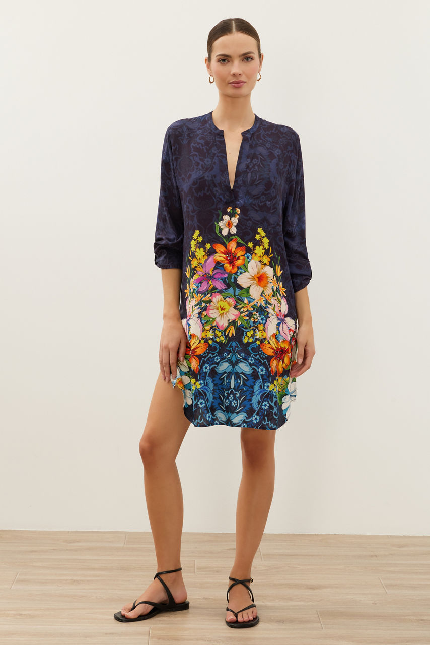 IMOGEN NIGHT PULLOVER SHIRT DRESS, , large image 2
