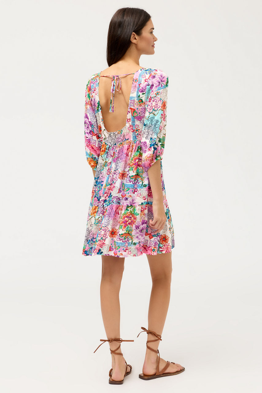 ROSEUM TIERED MINI DRESS, , large image 3