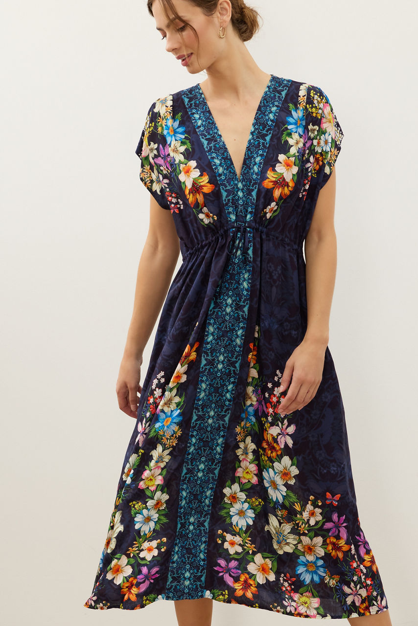 IMOGEN NIGHT V-NECK KAFTAN DRESS, , large image 3