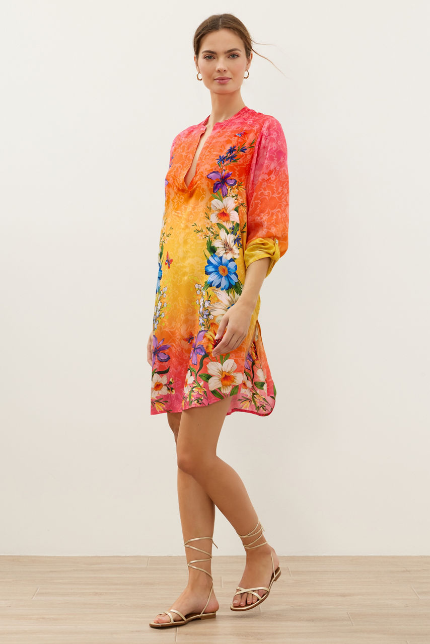 IMOGEN OMBRE PULLOVER SHIRT DRESS, , large image 2
