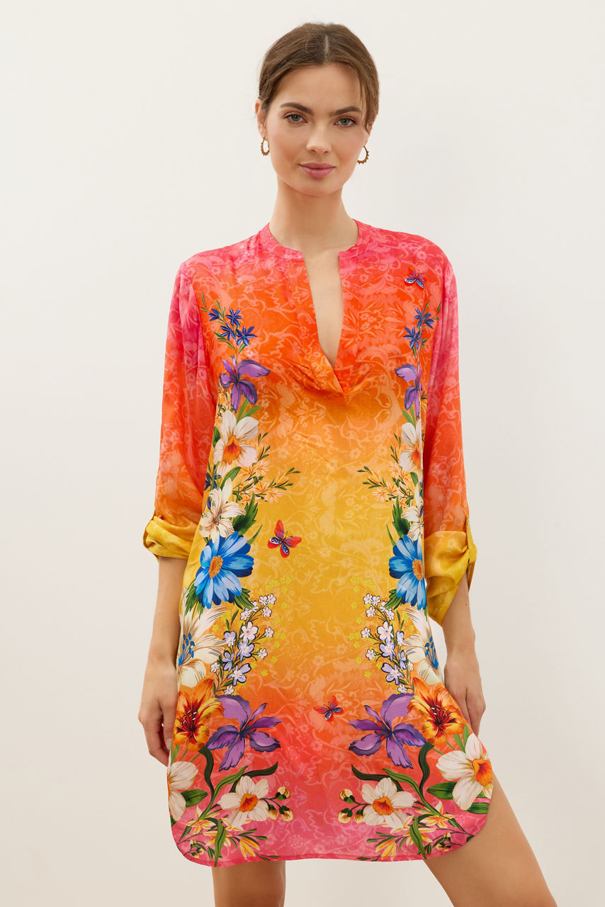 IMOGEN OMBRE PULLOVER SHIRT DRESS, , large image 3