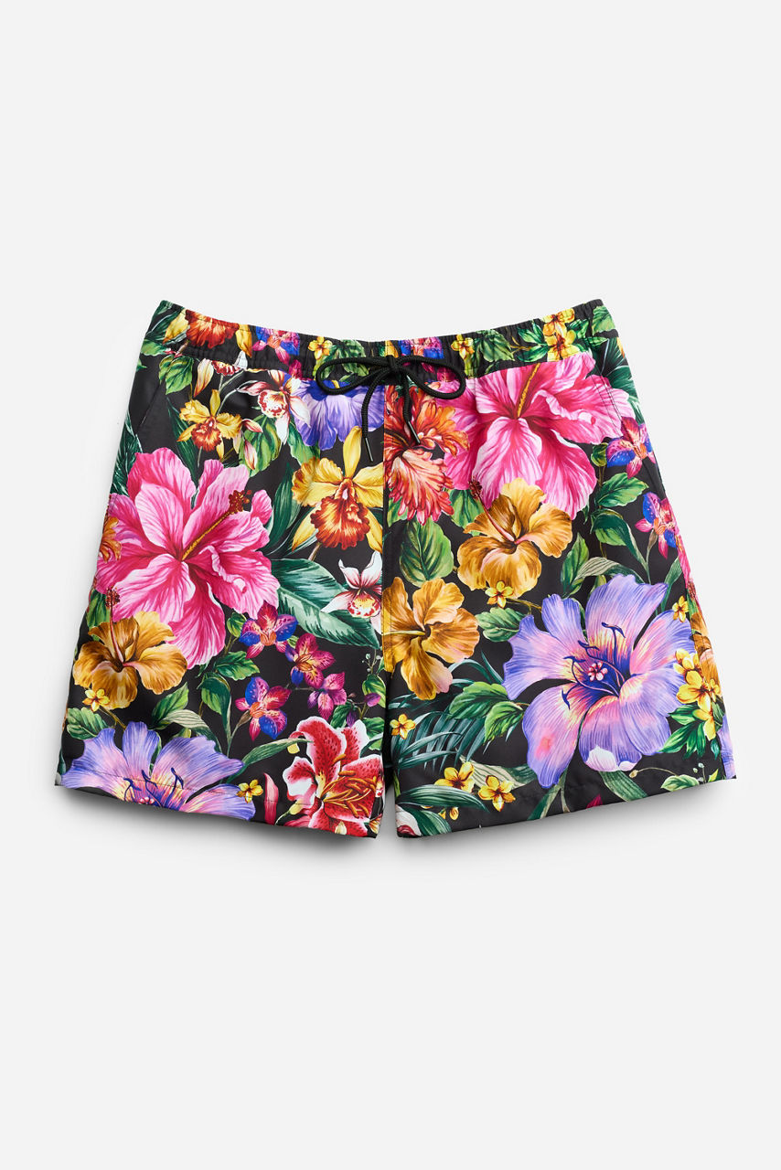 BLACK KAIRI MENS SHORT SWIM TRUNK, , large image 1