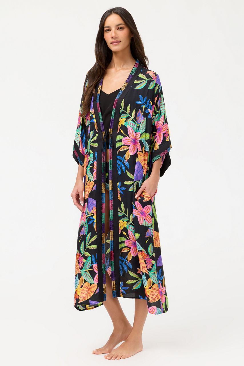 SCABIOSA LONG KIMONO, , large image 1