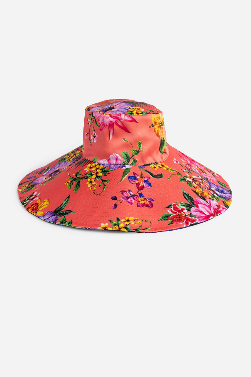 SCABIOSA REVERSIBLE BEACH HAT, , large image 1