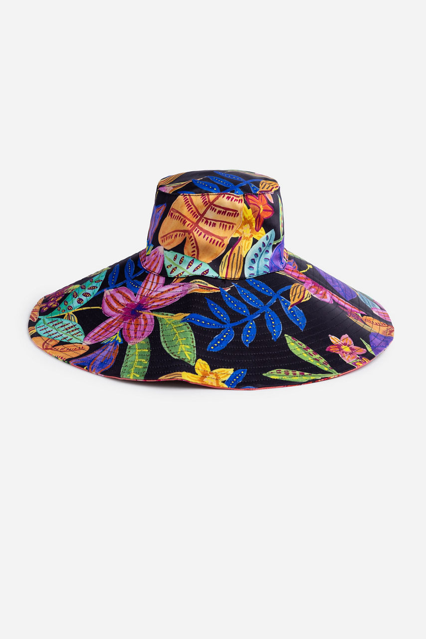 SCABIOSA REVERSIBLE BEACH HAT, , large image 2
