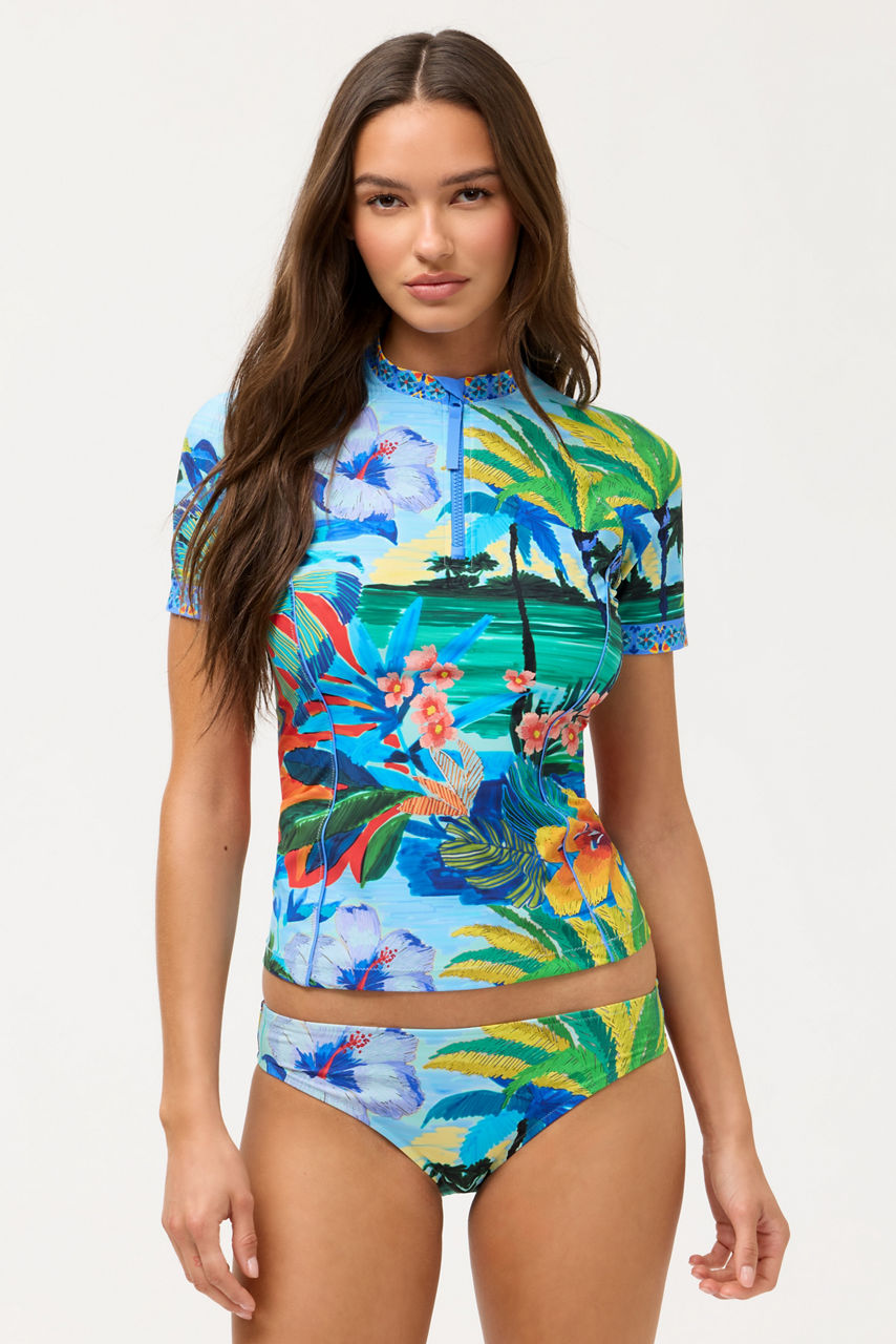 PARADIS SHORT SLEEVE SURF SHIRT, , large image 2