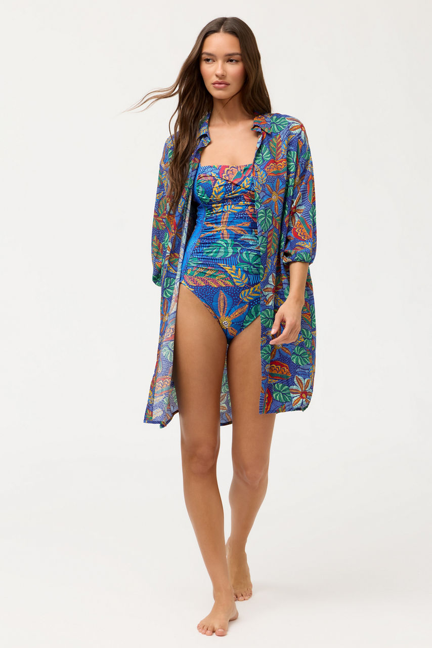 MARIS BUTTON DOWN SHIRT DRESS, , large image 3