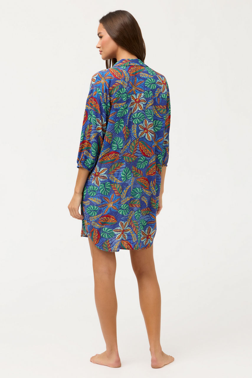 MARIS BUTTON DOWN SHIRT DRESS, , large image 4