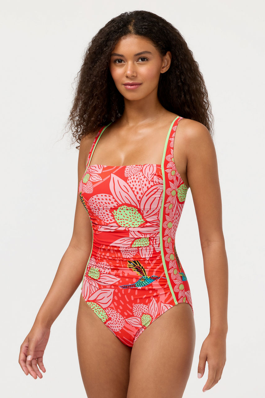 JW X ASHLEY PERCIVAL RUCHED ONE PIECE, , large image 1