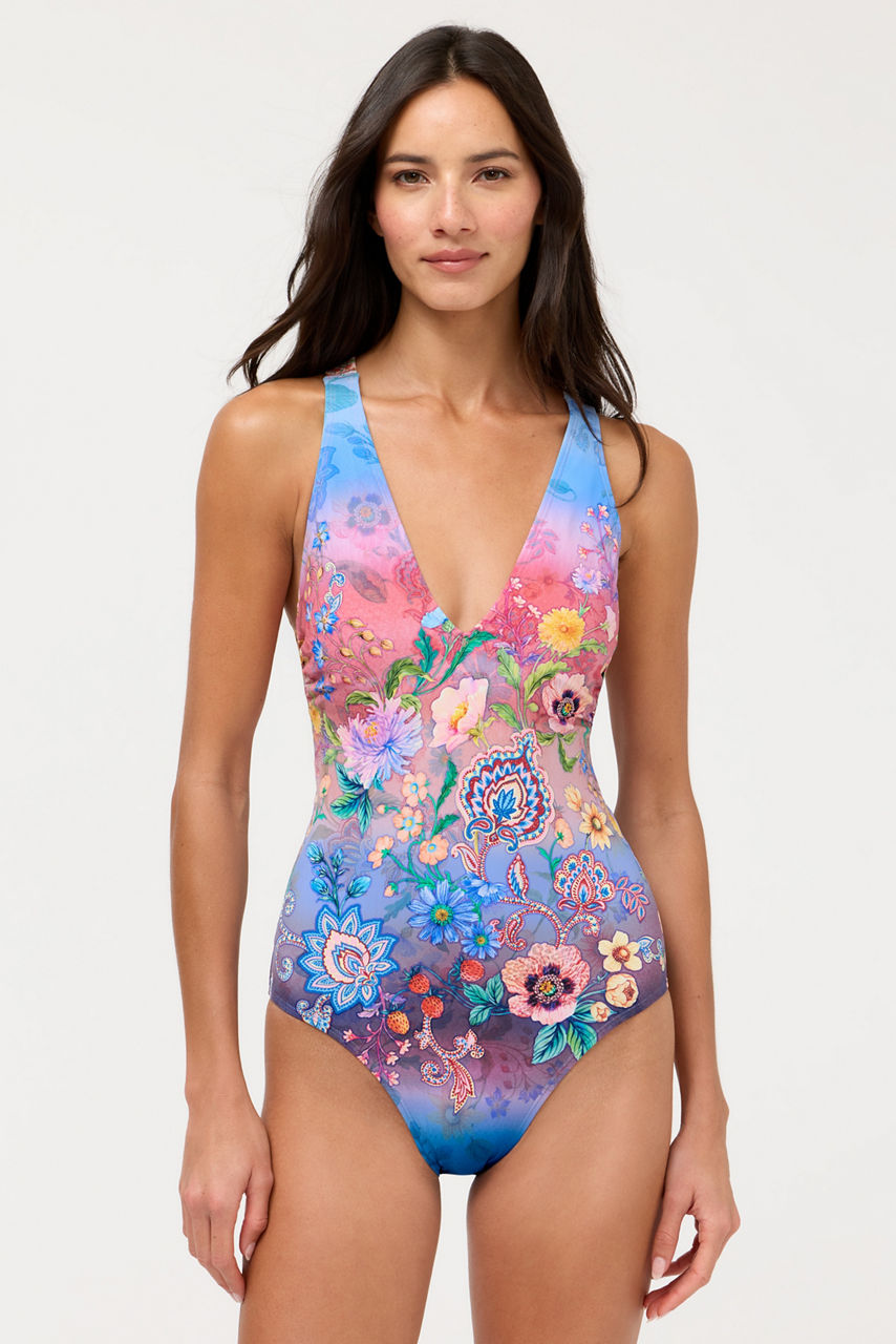 LILLIANA CROSS BACK ONE PIECE, , large image 1